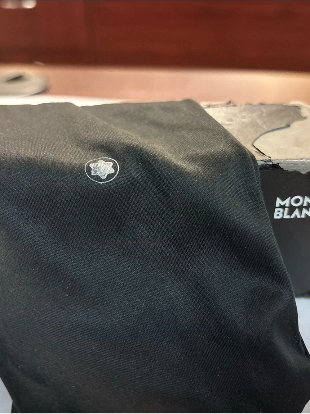 Montblanc Gold Frame Sunglasses with Dark Green Lenses